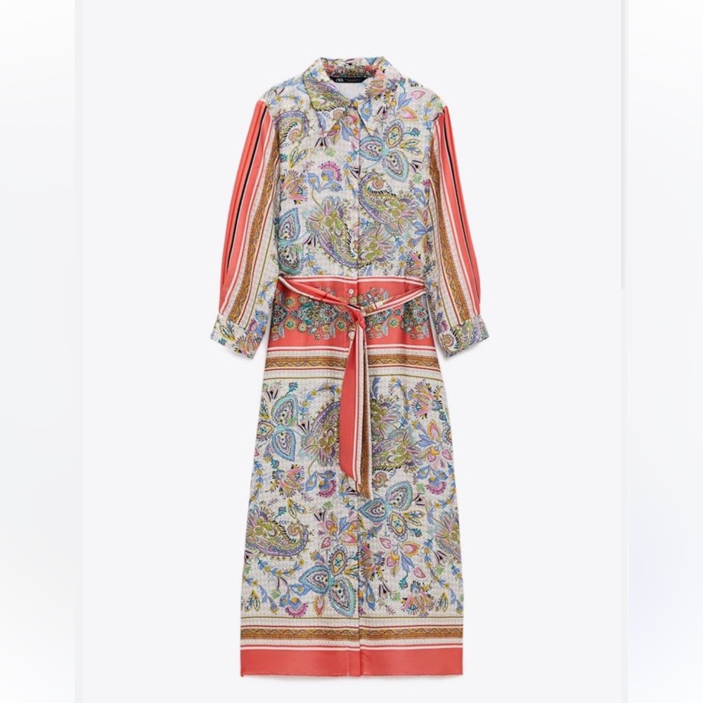 Zara NWT printed dress